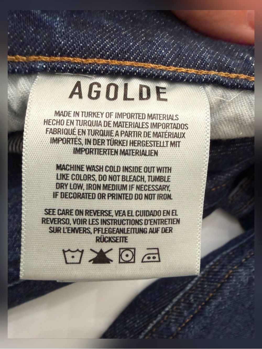 Agolde Riley High Rise Straight Crop Jeans - 25 - Picture 7 of 13